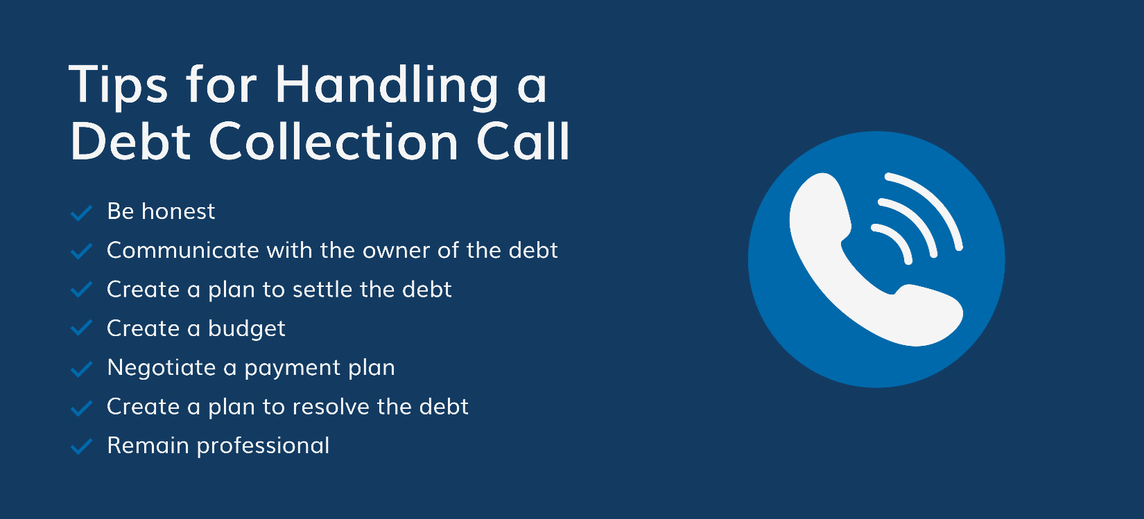 Tips for handling a debt collection call